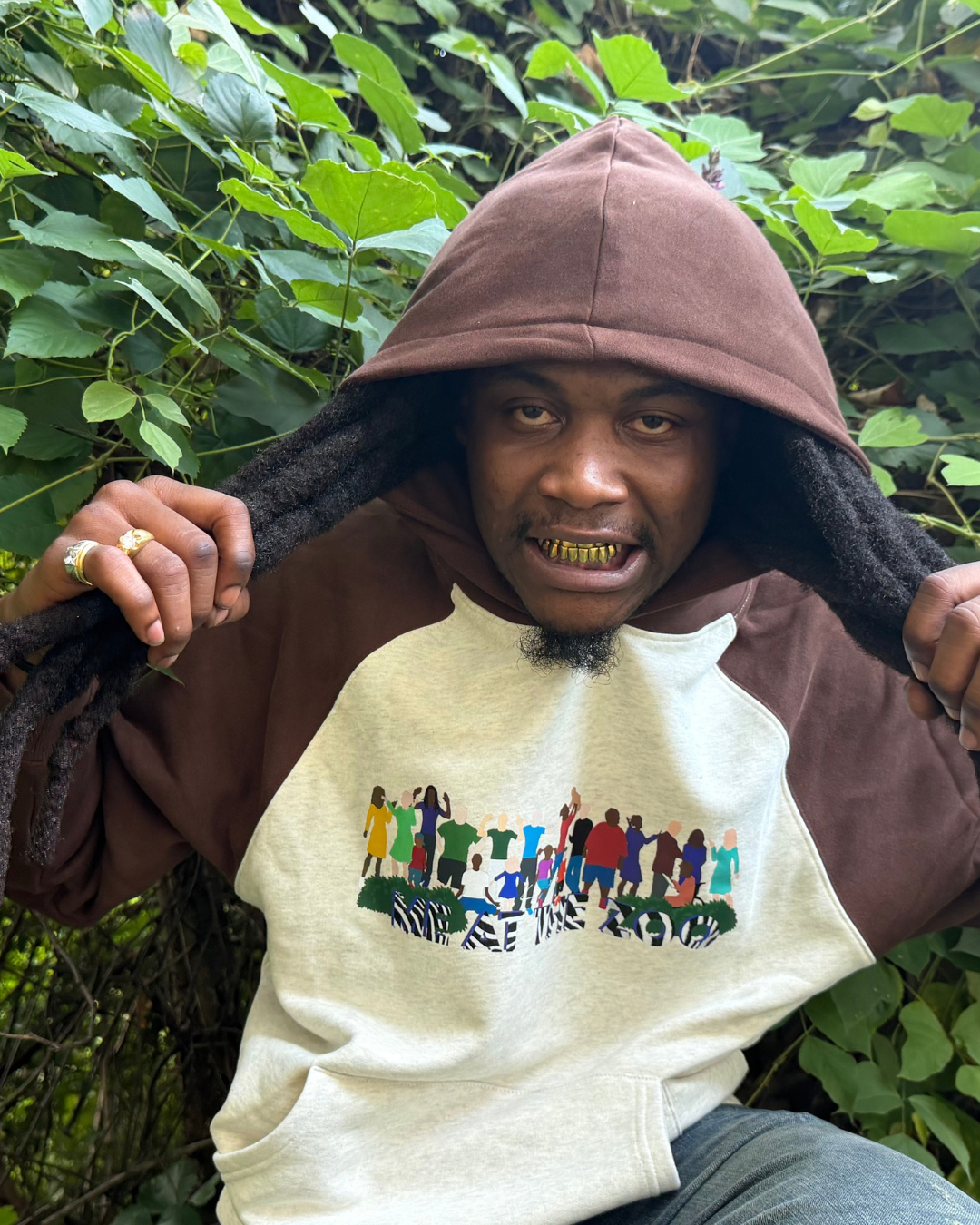 BROWN KANGAROO PEOPLE HOODIE